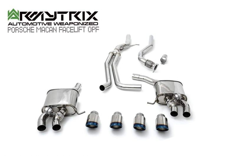 Armytrix exhaust system for Porsche Macan 2.0 Turbo Facelift (2019-present) OPF valvetronic exhaust system