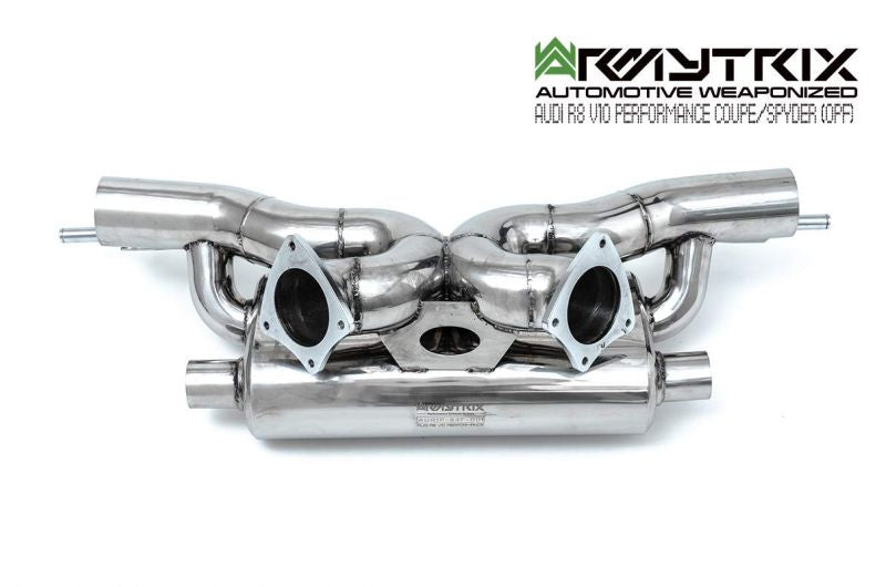 Armytrix exhaust system for Audi R8 MKII V10 Performance Coupé/Spyder OPF (2019-Present) valvetronic exhaust system