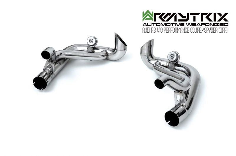 Armytrix exhaust system for Audi R8 MKII V10 Performance Coupé/Spyder OPF (2019-Present) valvetronic exhaust system