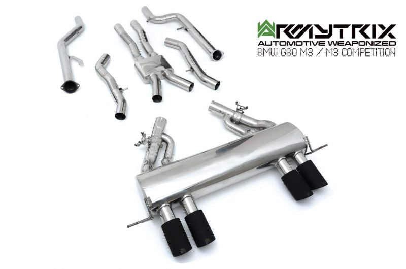 Armytrix exhaust system for BMW G80 M3 Competition valvetronic exhaust system
