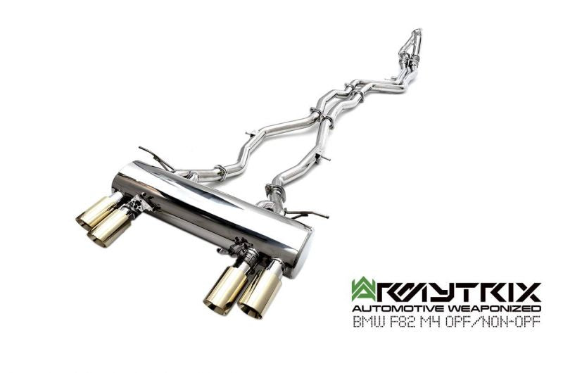 Armytrix exhaust system for BMW F82 F83 M4 / M4 Competition (OE Valve Control) valvetronic exhaust system