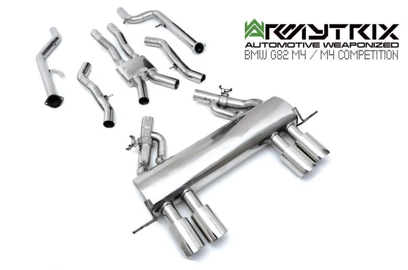 Armytrix exhaust system for BMW G82 M4 Competition (OE Valve Control) valvetronic exhaust system