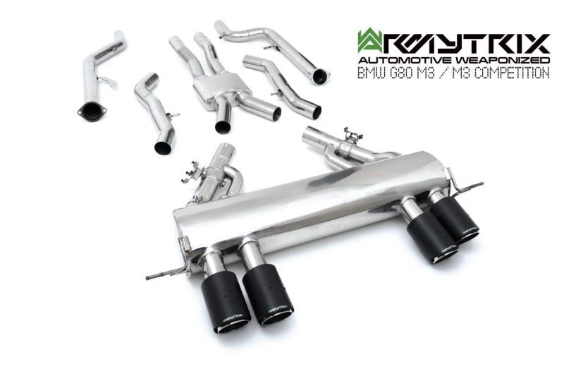 Armytrix exhaust system for BMW G80 M3 Competition valvetronic exhaust system