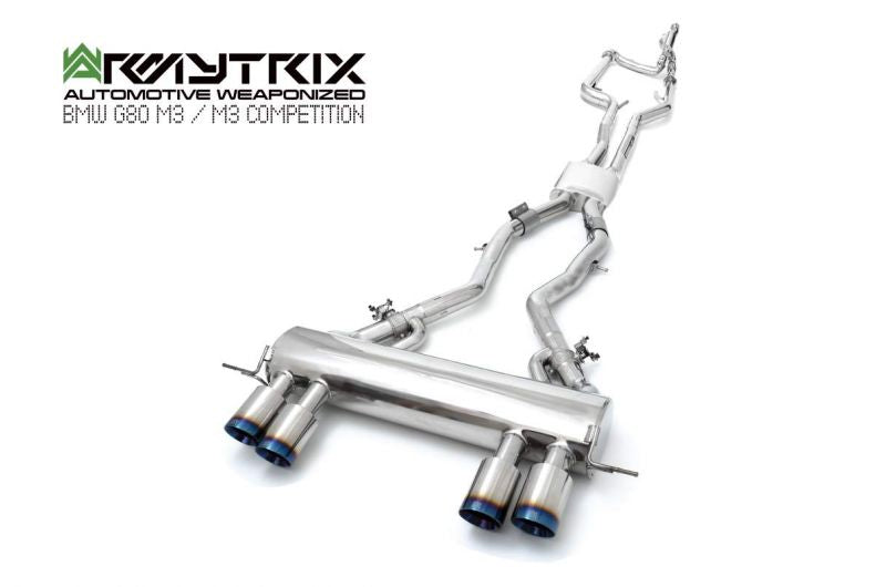 Armytrix exhaust system for BMW G80 M3 Competition valvetronic exhaust system