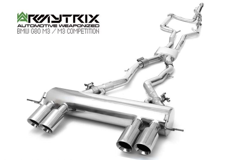 Armytrix exhaust system for BMW G80 M3 Competition valvetronic exhaust system