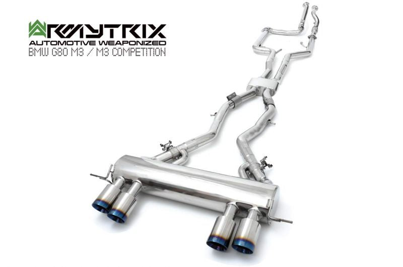 Armytrix exhaust system for BMW G80 M3 Competition valvetronic exhaust system