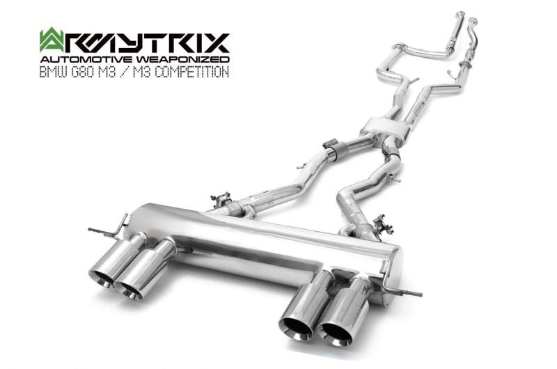 Armytrix exhaust system for BMW G80 M3 Competition valvetronic exhaust system