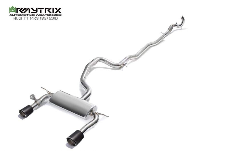 Armytrix exhaust system for Audi TT 8S MK3 1.8 2.0 TFSI 2WD Coupé (2015-present) valvetronic exhaust system