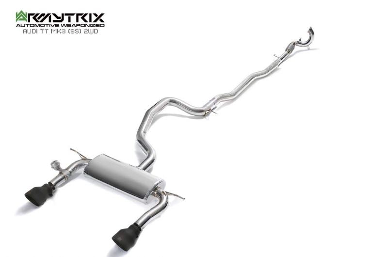 Armytrix exhaust system for Audi TT 8S MK3 1.8 2.0 TFSI 2WD Coupé (2015-present) valvetronic exhaust system