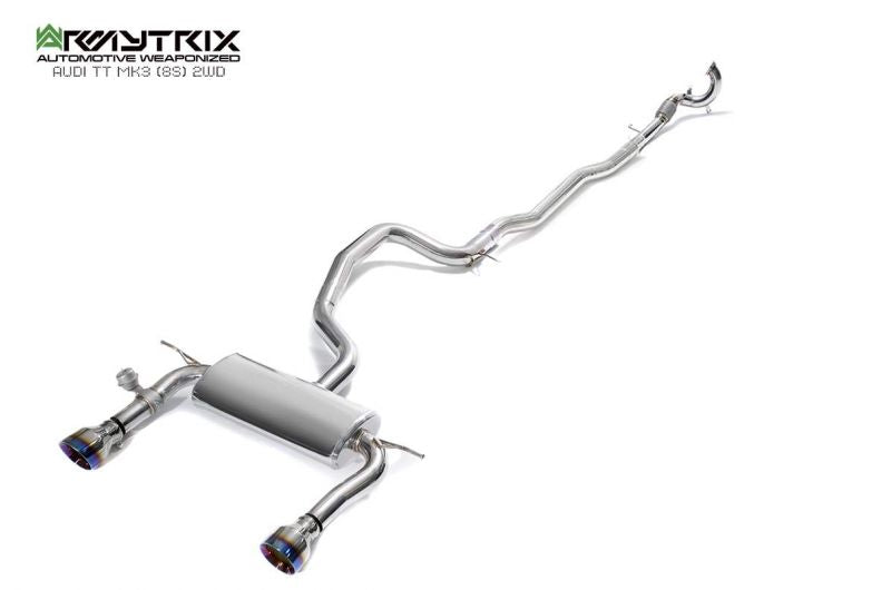 Armytrix exhaust system for Audi TT 8S MK3 1.8 2.0 TFSI 2WD Coupé (2015-present) valvetronic exhaust system