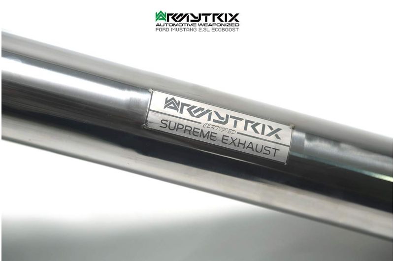 Armytrix exhaust system for Ford Mustang (MK6) 2.3 ecoBoost (2015-present) valvetronic exhaust system