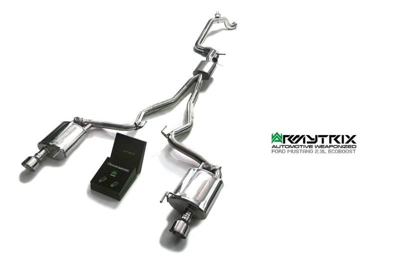 Armytrix exhaust system for Ford Mustang (MK6) 2.3 ecoBoost (2015-present) valvetronic exhaust system