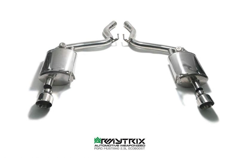 Armytrix exhaust system for Ford Mustang (MK6) 2.3 ecoBoost (2015-present) valvetronic exhaust system