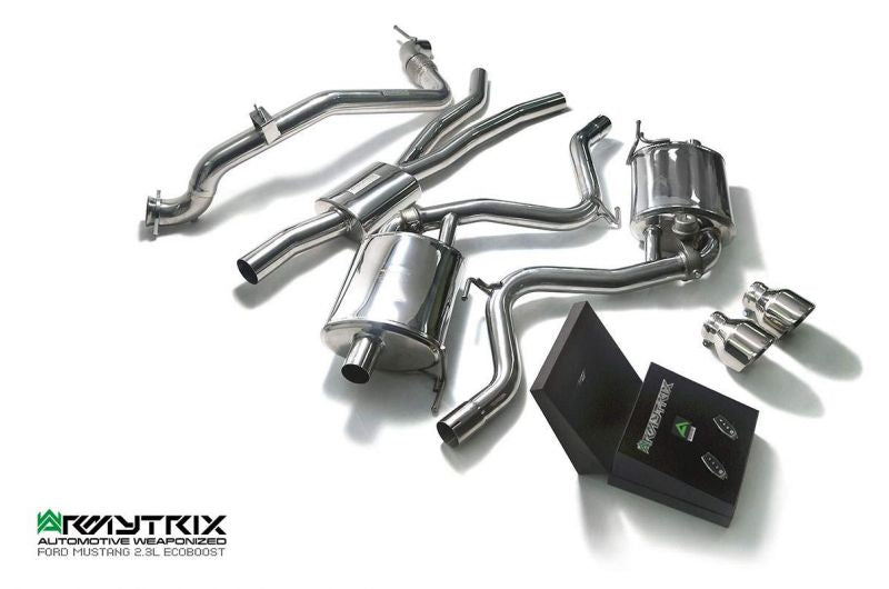Armytrix exhaust system for Ford Mustang (MK6) 2.3 ecoBoost (2015-present) valvetronic exhaust system