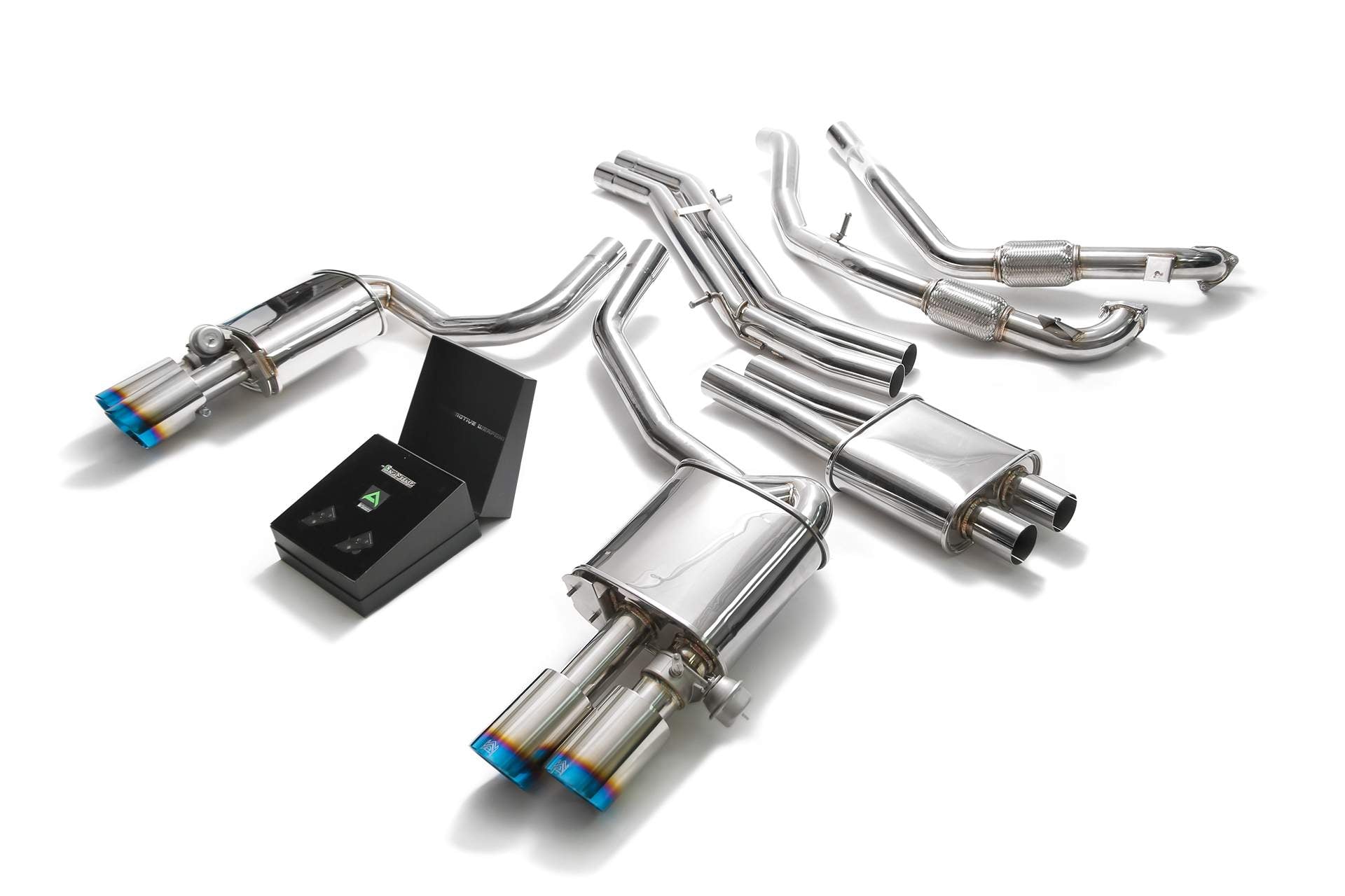 Armytrix exhaust system for Audi S4 B9 3.0 TFSI Non-OPF (2017-present) valvetronic exhaust system