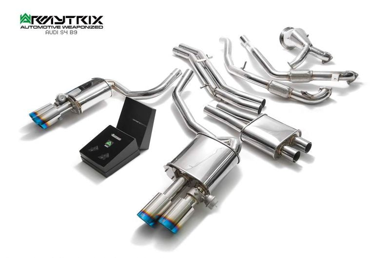 Armytrix exhaust system for Audi S5 B9 3.0 TFSI Coupé Non-OPF (2017-present) valvetronic exhaust system
