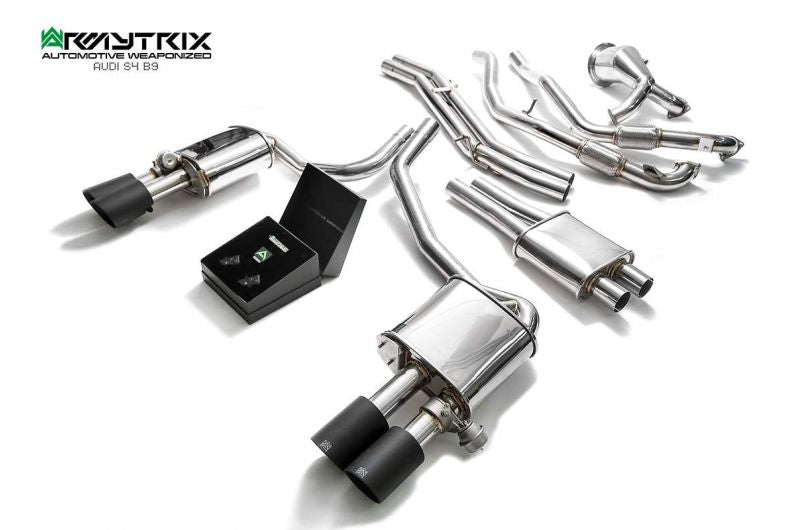 Armytrix exhaust system for Audi S5 B9 3.0 TFSI Coupé Non-OPF (2017-present) valvetronic exhaust system