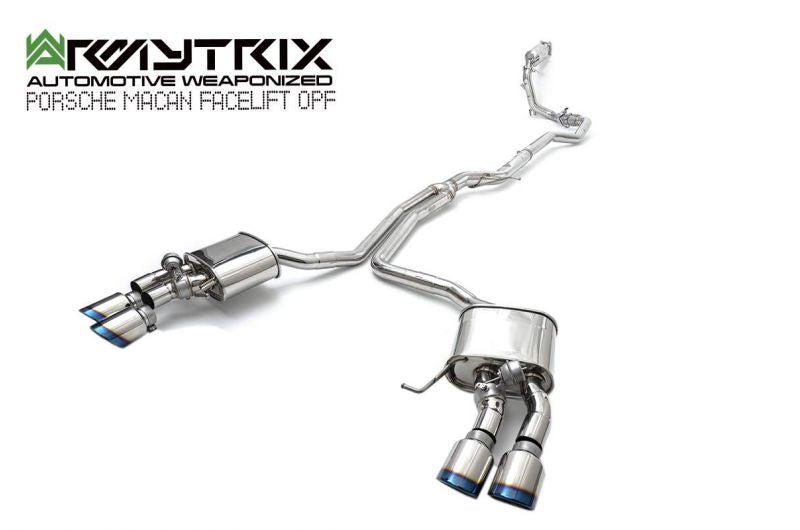 Armytrix exhaust system for Porsche Macan 2.0 Turbo Facelift (2019-present) OPF valvetronic exhaust system