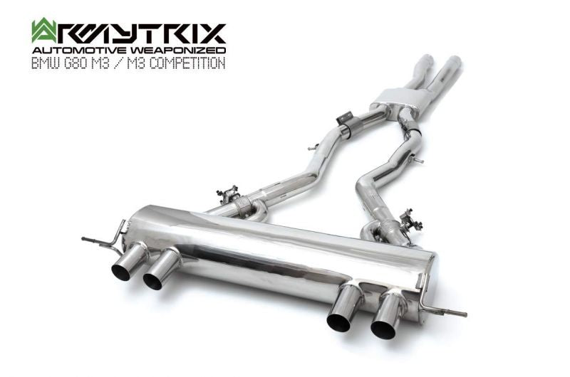 Armytrix exhaust system for BMW G80 M3 Competition valvetronic exhaust system