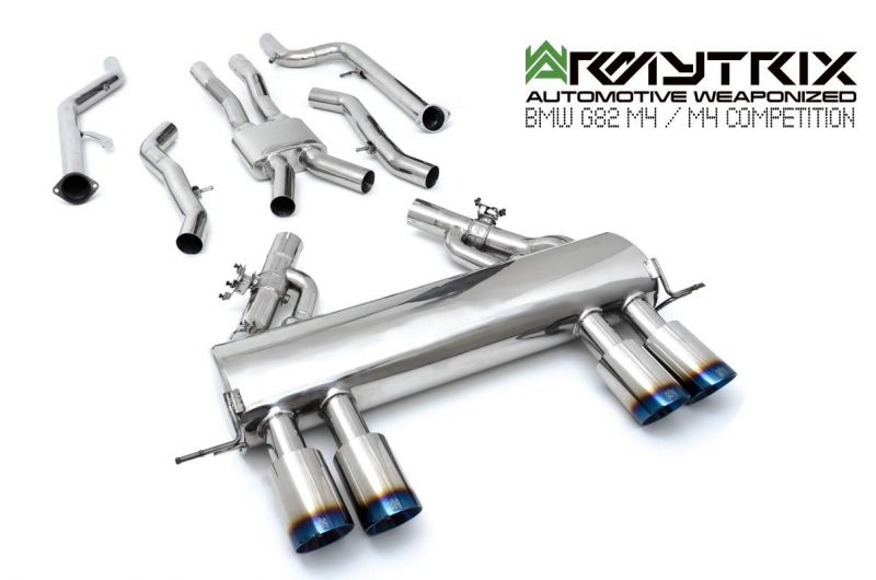 Armytrix exhaust system for BMW G82 M4 Competition (OE Valve Control) valvetronic exhaust system