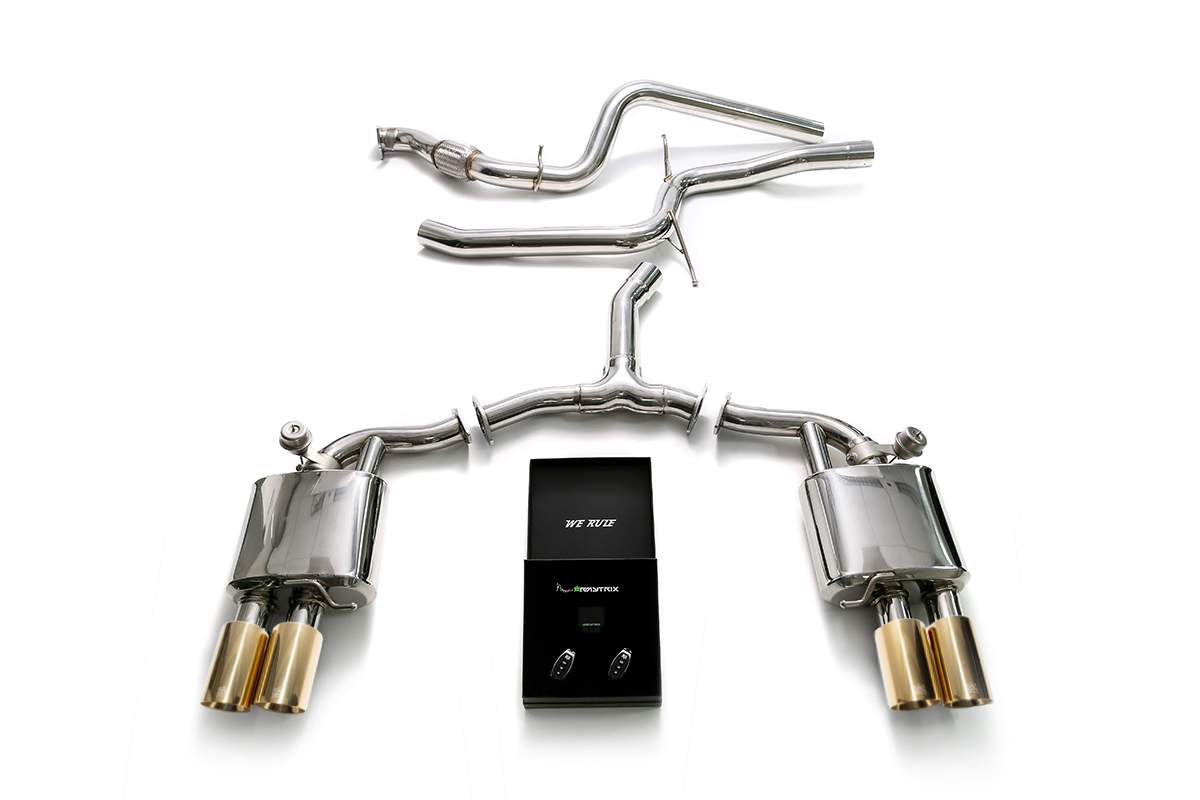 Armytrix exhaust system for Audi A4 B9 2.0 TFSI Sedan/Avant (2WD) (2016-present) valvetronic exhaust system