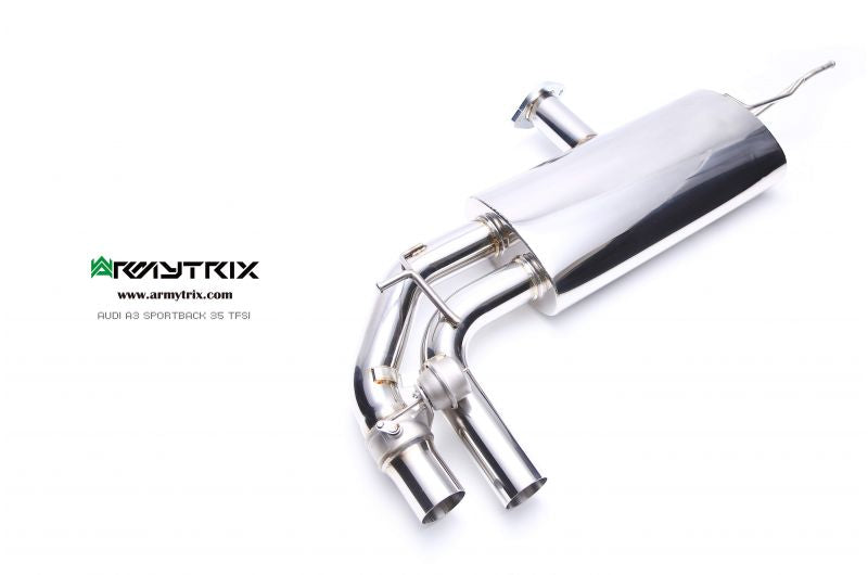 Armytrix exhaust system for Audi A3 Sportback 35 TFSI (2013-2018) valvetronic exhaust system