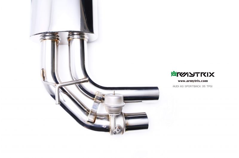 Armytrix exhaust system for Audi A3 Sportback 35 TFSI (2013-2018) valvetronic exhaust system