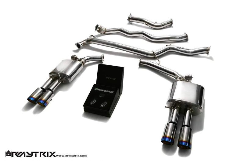 Armytrix exhaust system for Audi A4 B8 1.8 TFSI Sedan/Avant (2008-2015) valvetronic exhaust system