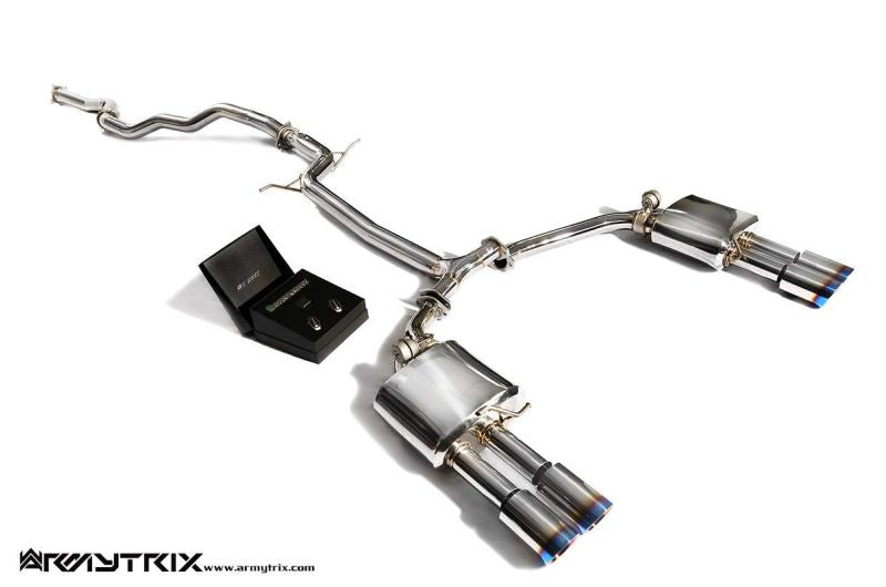 Armytrix exhaust system for Audi A4 B8 1.8 TFSI Sedan/Avant (2008-2015) valvetronic exhaust system