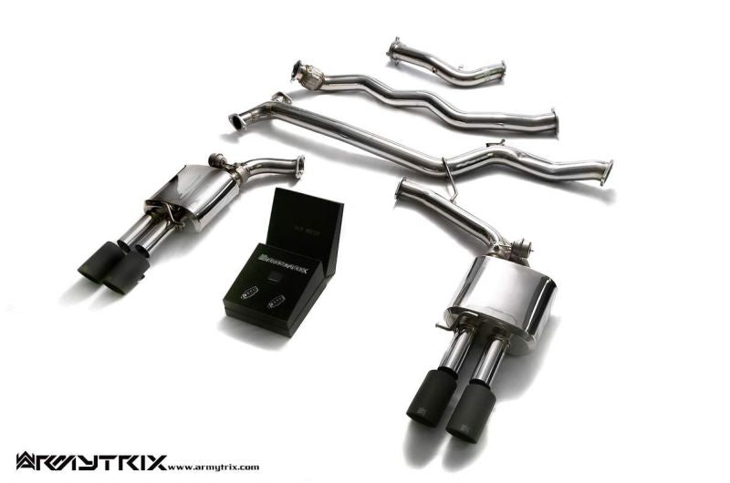 Armytrix exhaust system for Audi A4 B8 1.8 TFSI Sedan/Avant (2008-2015) valvetronic exhaust system