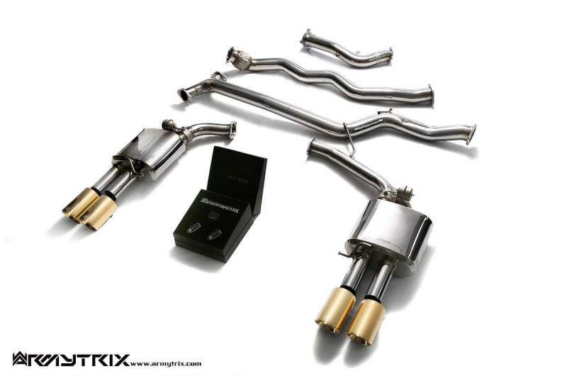 Armytrix exhaust system for Audi A4 B8 1.8 TFSI Sedan/Avant (2008-2015) valvetronic exhaust system