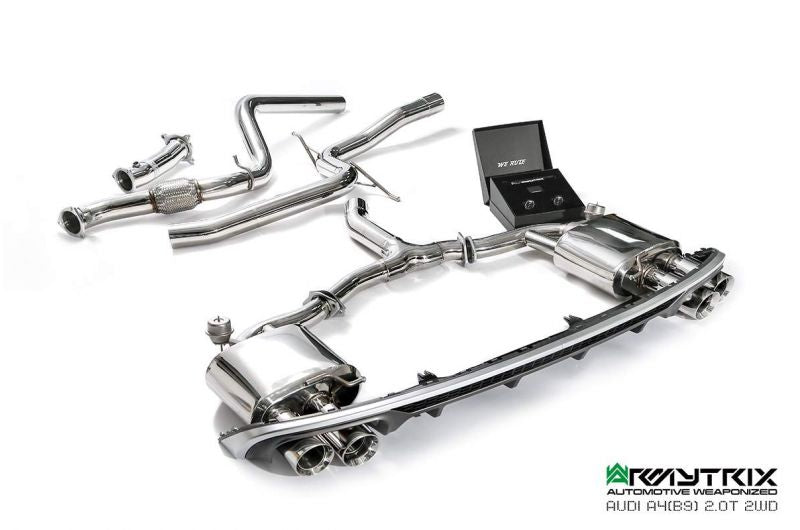 Armytrix exhaust system for Audi A4 B9 2.0 TFSI Sedan/Avant (2WD) (2016-present) valvetronic exhaust system