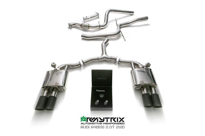 Armytrix exhaust system for Audi A4 B9 2.0 TFSI Sedan/Avant (2WD) (2016-present) valvetronic exhaust system