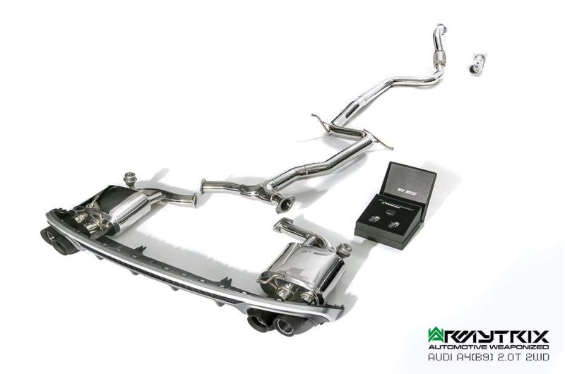 Armytrix exhaust system for Audi A4 B9 2.0 TFSI Sedan/Avant (2WD) (2016-present) valvetronic exhaust system