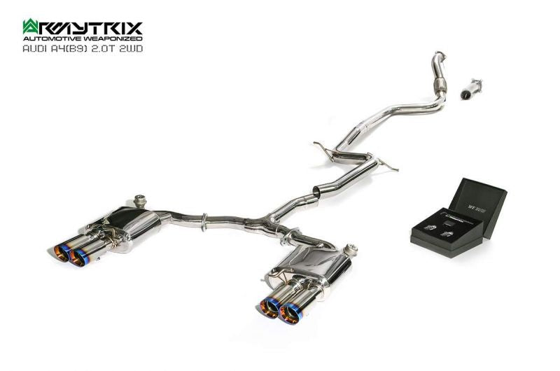 Armytrix exhaust system for Audi A4 B9 2.0 TFSI Sedan/Avant (2WD) (2016-present) valvetronic exhaust system