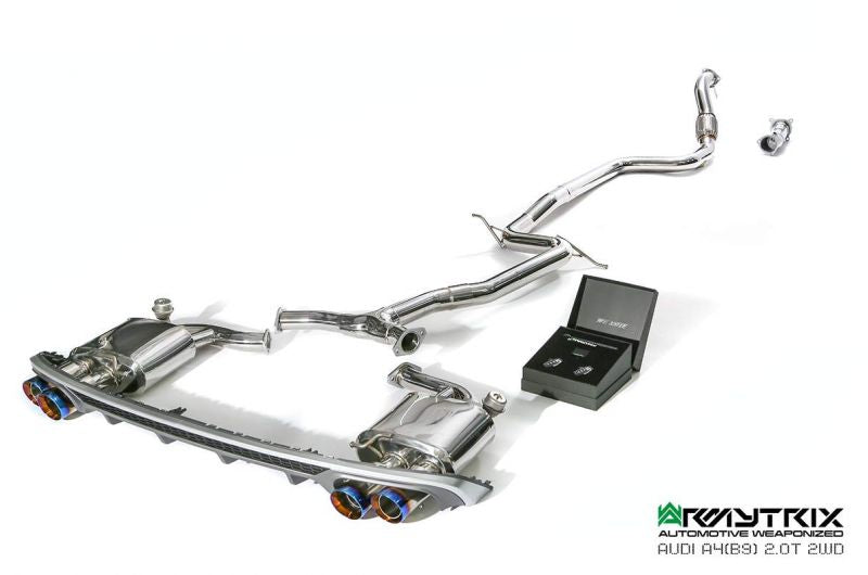 Armytrix exhaust system for Audi A4 B9 2.0 TFSI Sedan/Avant (2WD) (2016-present) valvetronic exhaust system