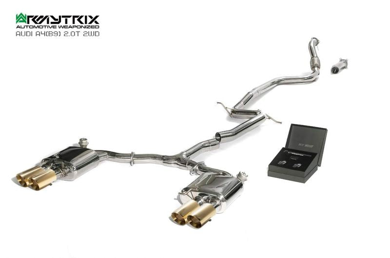 Armytrix exhaust system for Audi A4 B9 2.0 TFSI Sedan/Avant (2WD) (2016-present) valvetronic exhaust system