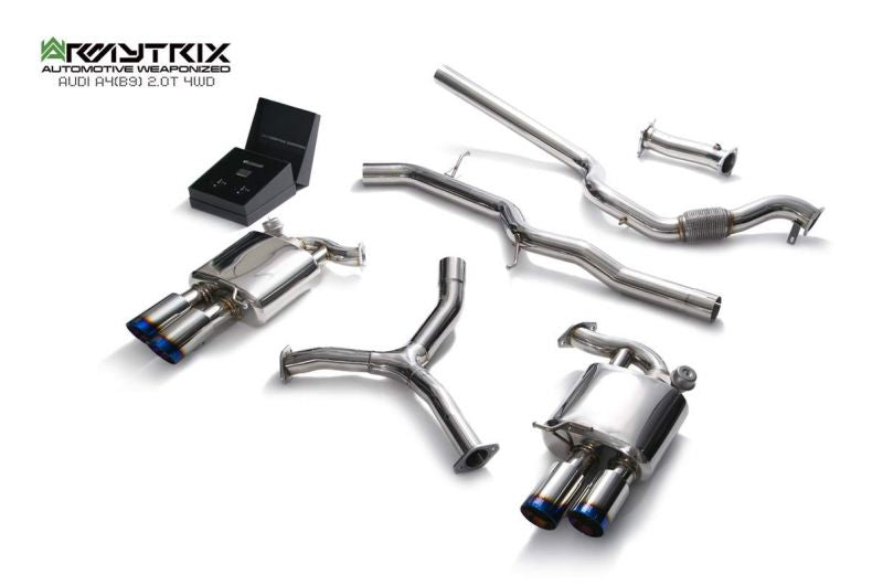 Armytrix exhaust system for Audi/A4/B9 2.0 TFSI Sedan/ Avant (4WD) (2016-present) valvetronic exhaust system