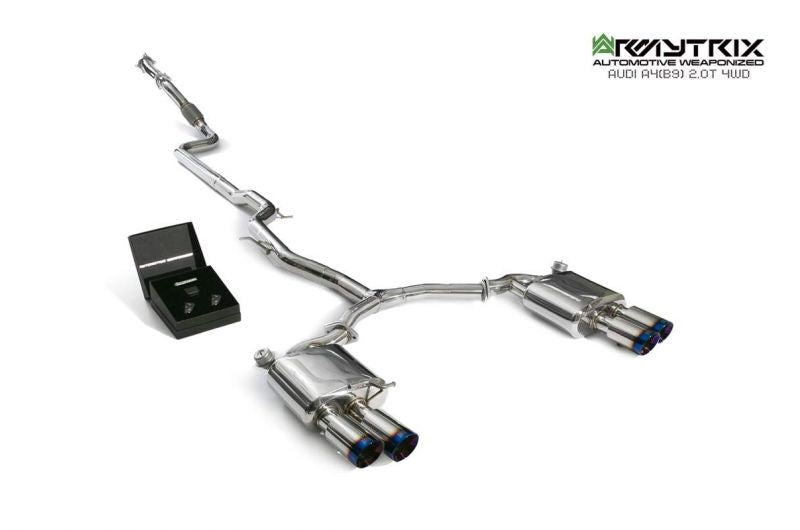 Armytrix exhaust system for Audi/A4/B9 2.0 TFSI Sedan/ Avant (4WD) (2016-present) valvetronic exhaust system