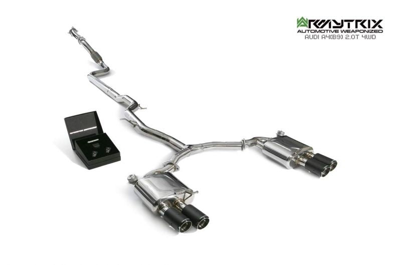 Armytrix exhaust system for Audi/A4/B9 2.0 TFSI Sedan/ Avant (4WD) (2016-present) valvetronic exhaust system