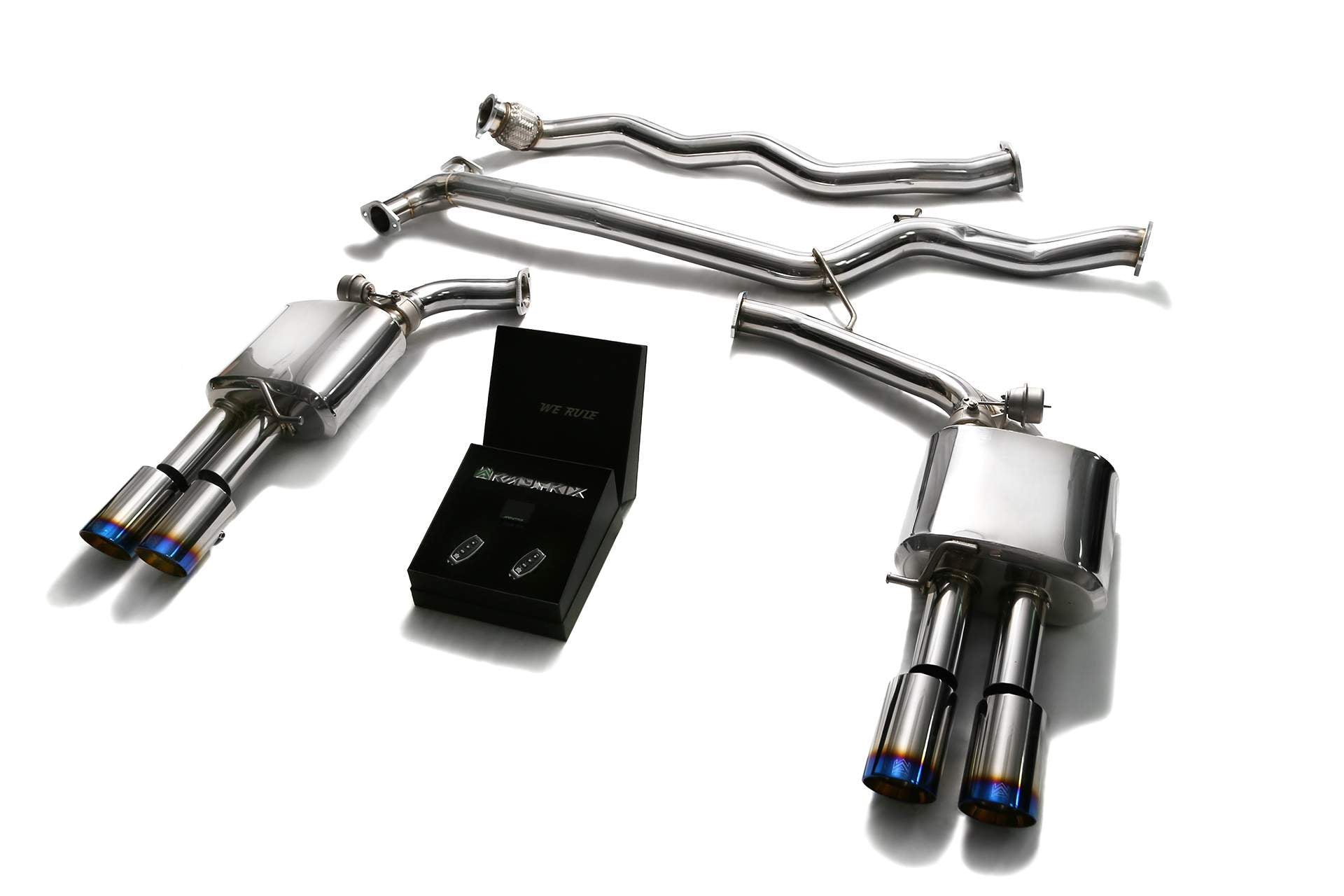 Armytrix exhaust system for Audi A4 B8 1.8 TFSI Sedan/Avant (2008-2015) valvetronic exhaust system