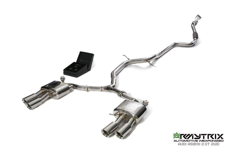 Armytrix exhaust system for Audi A5 B9 2.0 TFSI Coupé 2WD (2016-present) valvetronic exhaust system