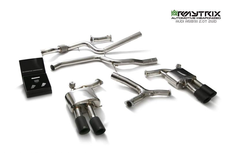 Armytrix exhaust system for Audi A5 B9 2.0 TFSI Coupé 2WD (2016-present) valvetronic exhaust system