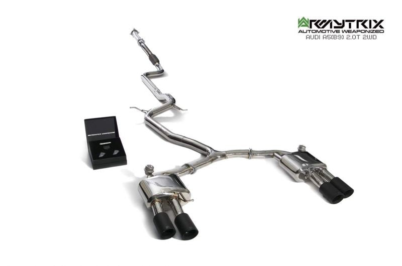 Armytrix exhaust system for Audi A5 B9 2.0 TFSI Coupé 2WD (2016-present) valvetronic exhaust system
