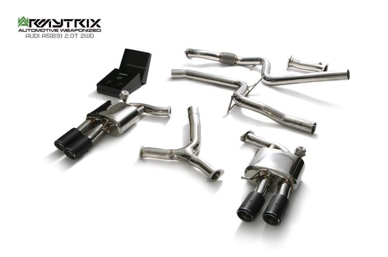Armytrix exhaust system for Audi A5 B9 2.0 TFSI Coupé 2WD (2016-present) valvetronic exhaust system