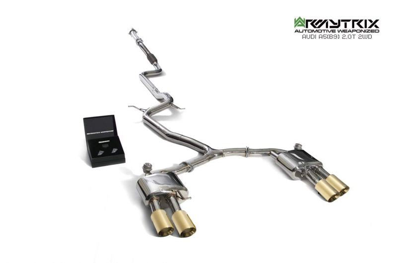 Armytrix exhaust system for Audi A5 B9 2.0 TFSI Coupé 2WD (2016-present) valvetronic exhaust system
