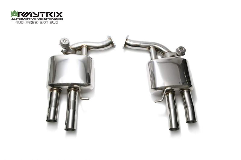 Armytrix exhaust system for Audi A5 B9 2.0 TFSI Coupé 2WD (2016-present) valvetronic exhaust system