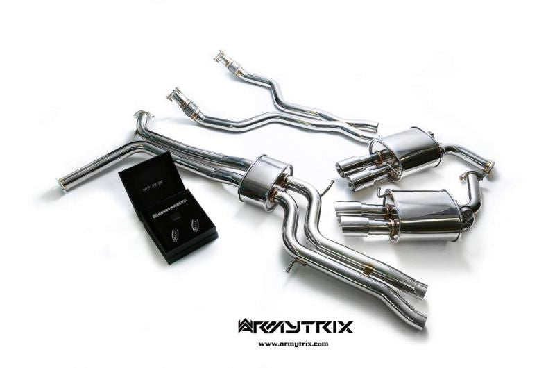 Armytrix exhaust system for Audi A6 C7 3.0 TFSI (2011-2017) valvetronic exhaust system