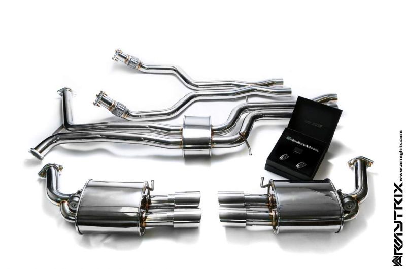 Armytrix exhaust system for Audi A6 C7 3.0 TFSI (2011-2017) valvetronic exhaust system