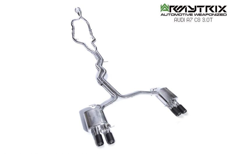 Armytrix exhaust system for Audi A6 C8 55 TFSI (2018-present) valvetronic exhaust system